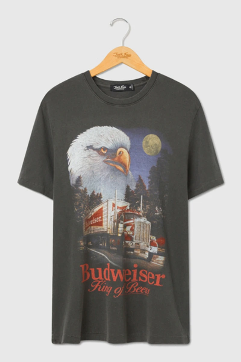 Junk Food Budweiser Semi Truck Vintage Tee