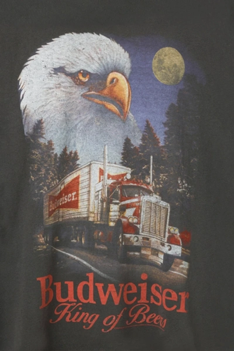 Junk Food Budweiser Semi Truck Vintage Tee