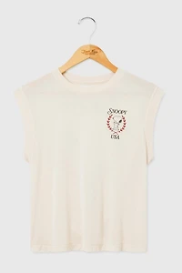 Junk Food Snoopy USA Vintage Tissue Tank