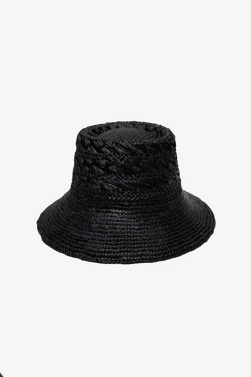 Wyeth Fina Raffia Crochet Bucket Hat