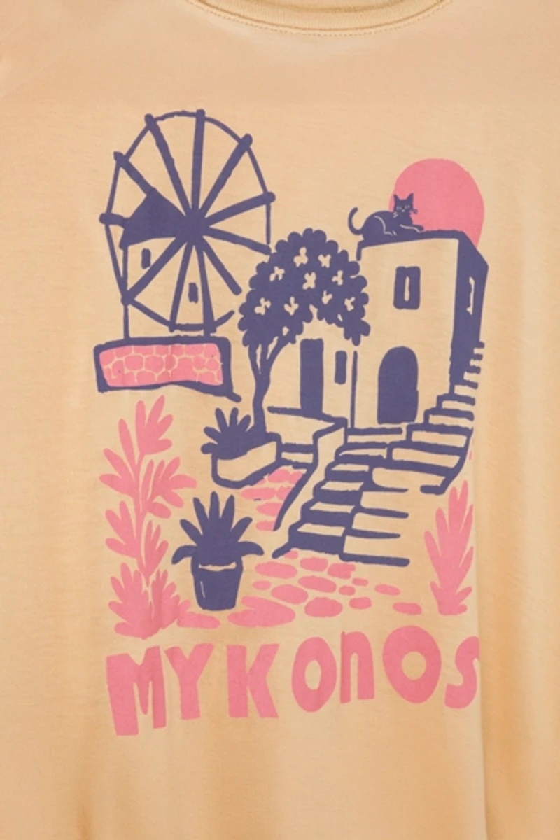Junk Food Mykonos Vintage Tissue Tee