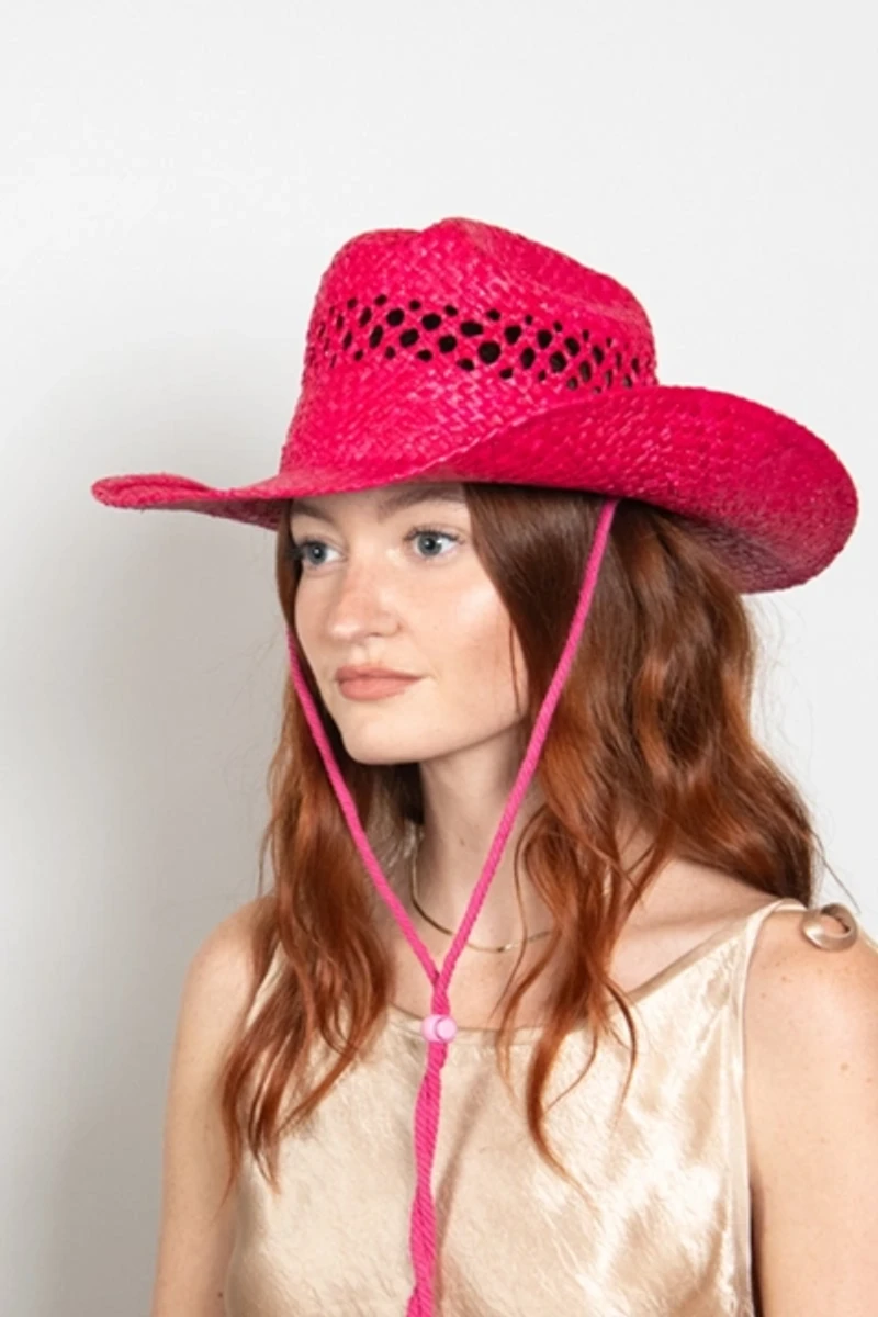 Wyeth Brodie Raffia Cowboy Hat