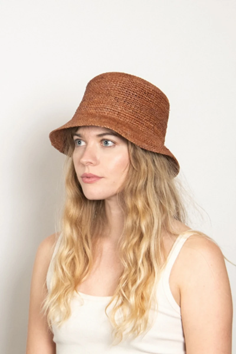 Wyeth Aden Raffia Bucket Hat