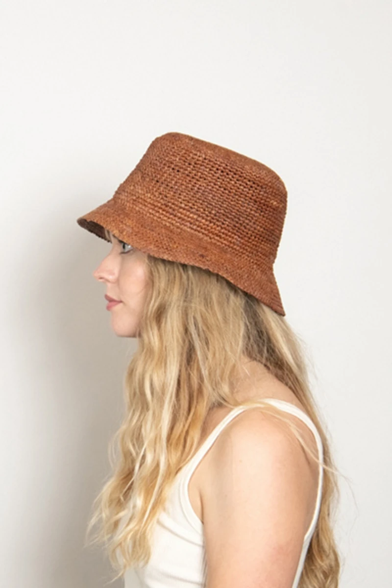 Wyeth Aden Raffia Bucket Hat