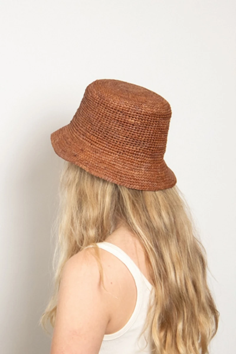 Wyeth Aden Raffia Bucket Hat