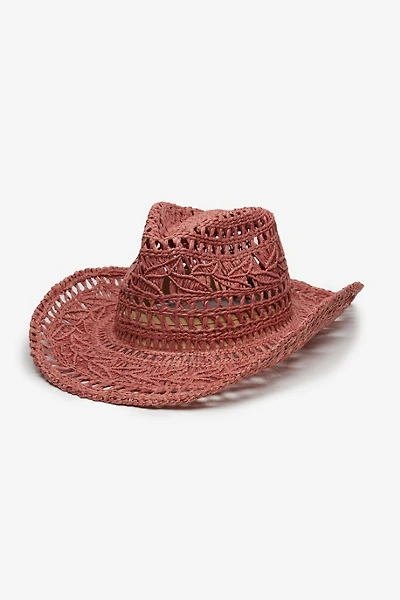 Wyeth Rocky Raffia Straw Cowboy Hat