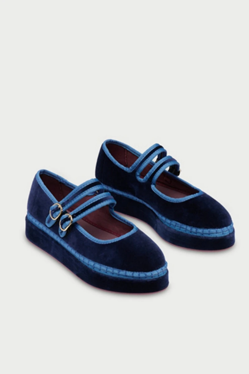 Flabelus Women's Claire Double Mary Janes