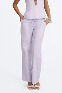 Miss Circle Laureen Linen Straight Pants