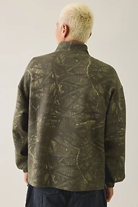 Puma Sports Allover Camo Quarter-Zip Sweatshirt