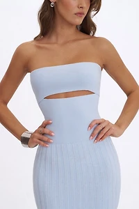 Miss Circle Yasmine Bamboo Knit Cutout Maxi Dress