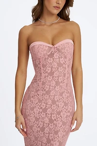 Miss Circle Rosalyn Lace Sweetheart Maxi Mermaid Dress