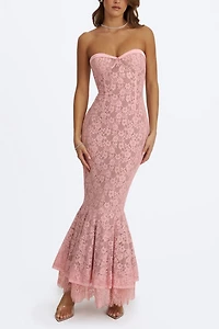 Miss Circle Rosalyn Lace Sweetheart Maxi Mermaid Dress