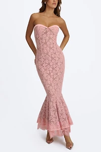 Miss Circle Rosalyn Lace Sweetheart Maxi Mermaid Dress