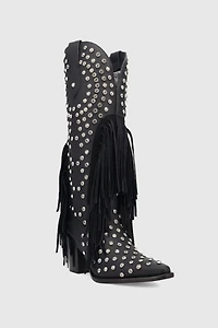 Dingo Show Pony Leather Fringe Cowboy Boot