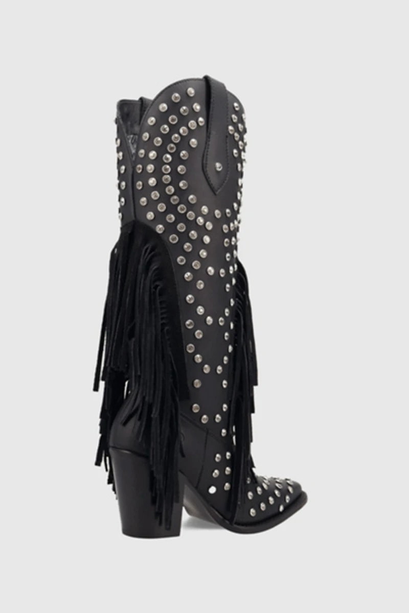 Dingo Show Pony Leather Fringe Cowboy Boot