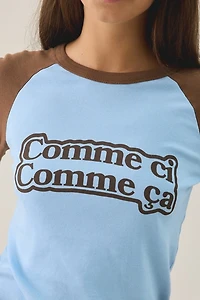 Comme Ci Ça Graphic Raglan Long Sleeve Tee