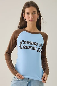 Comme Ci Ça Graphic Raglan Long Sleeve Tee