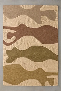 Rush Abstract Hand-Tufted Wool Rug