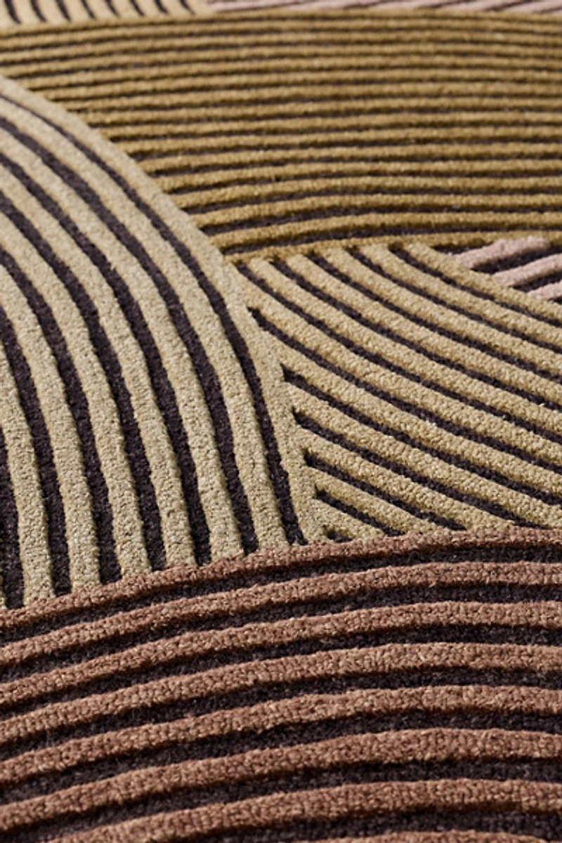 Knox Waves Hand-Tufted Wool Rug