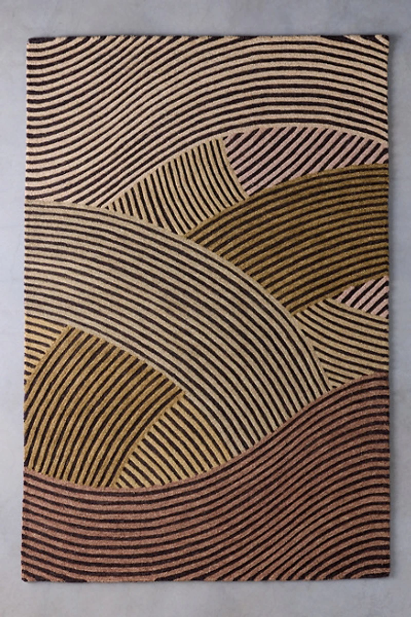 Knox Waves Hand-Tufted Wool Rug