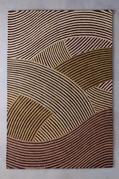Knox Waves Hand-Tufted Wool Rug