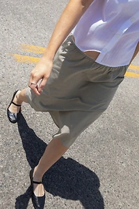 RAT BOI Woven Bias Midi Slip Skirt