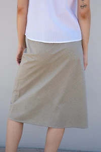 RAT BOI Woven Bias Midi Slip Skirt