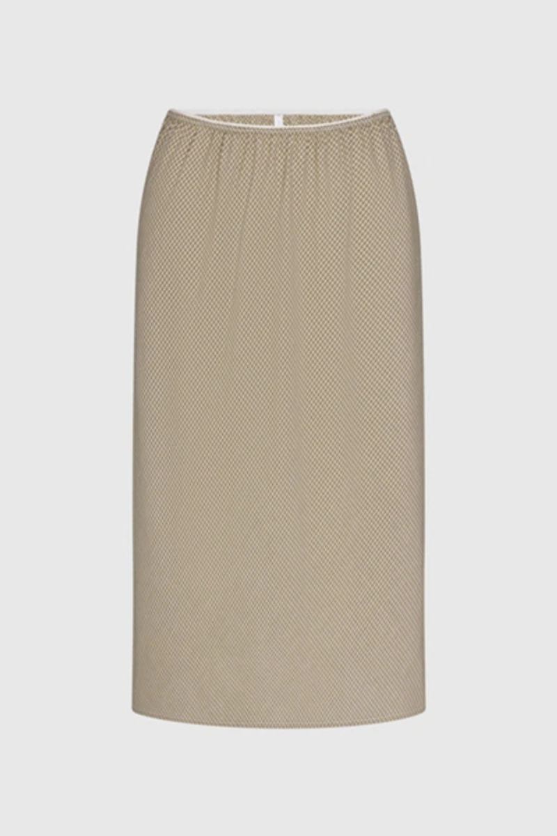 RAT BOI Woven Bias Midi Slip Skirt