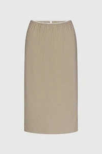 RAT BOI Woven Bias Midi Slip Skirt