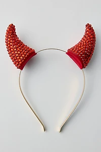 Rhinestone Devil Ears Headband