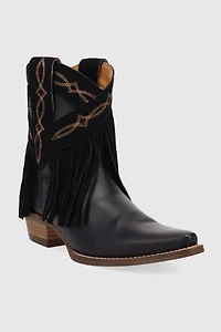 Dingo Last Ride Leather Fringe Bootie
