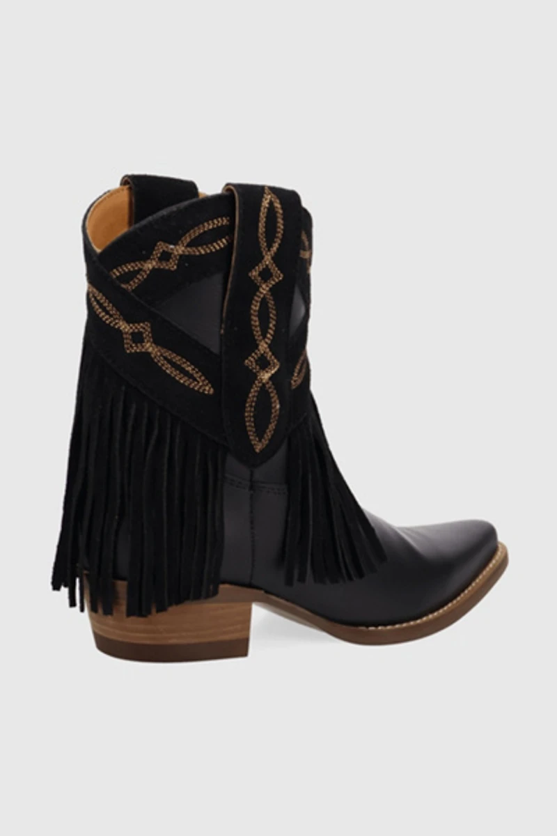Dingo Last Ride Leather Fringe Bootie
