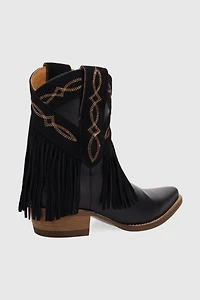 Dingo Last Ride Leather Fringe Bootie