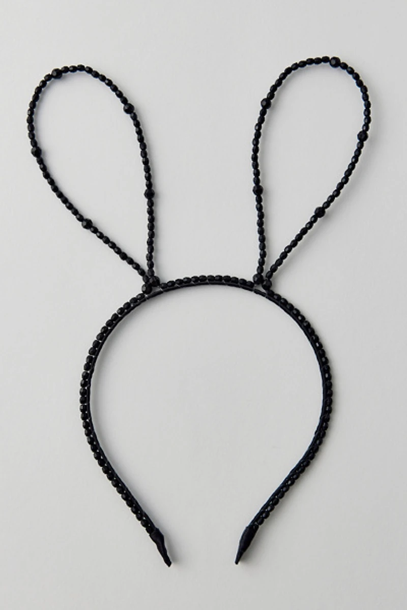 Beaded Bunny Ears Headband