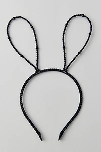 Beaded Bunny Ears Headband