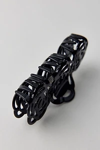 Rosette Flower Claw Clip