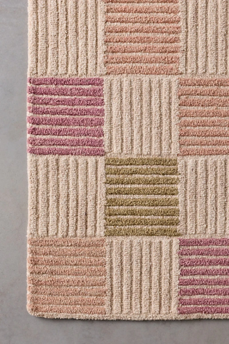 Lyra Checkered Hand-Tufted Wool Rug