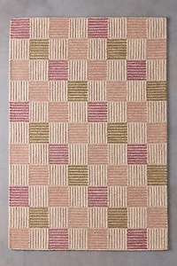 Lyra Checkered Hand-Tufted Wool Rug