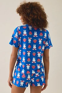 Miffy Strawberry Printed Shorts 2-Piece PJ Set