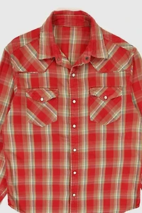 Vintage Snap Button-Down Shirt
