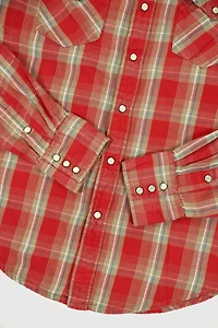 Vintage Snap Button-Down Shirt
