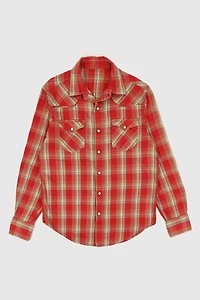 Vintage Snap Button-Down Shirt
