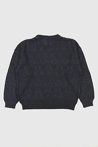 Vintage Blue Pattern Sweater