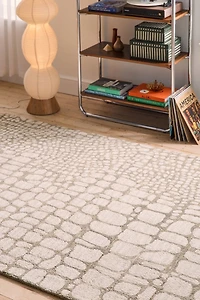 Serena Snake Print Hooked Wool Rug