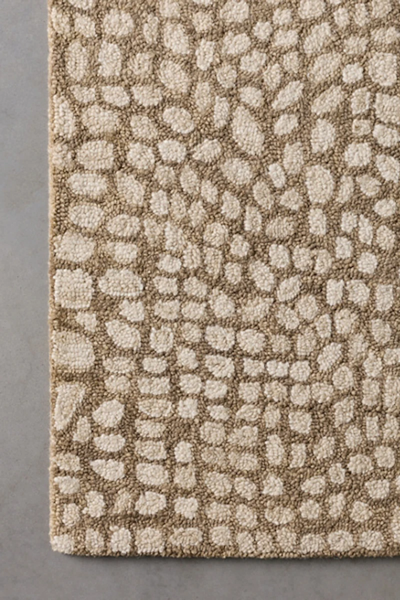 Serena Snake Print Hooked Wool Rug