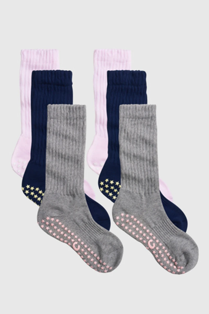 FUN+CUTE The Starry Pilates Grip Sock Set of 3