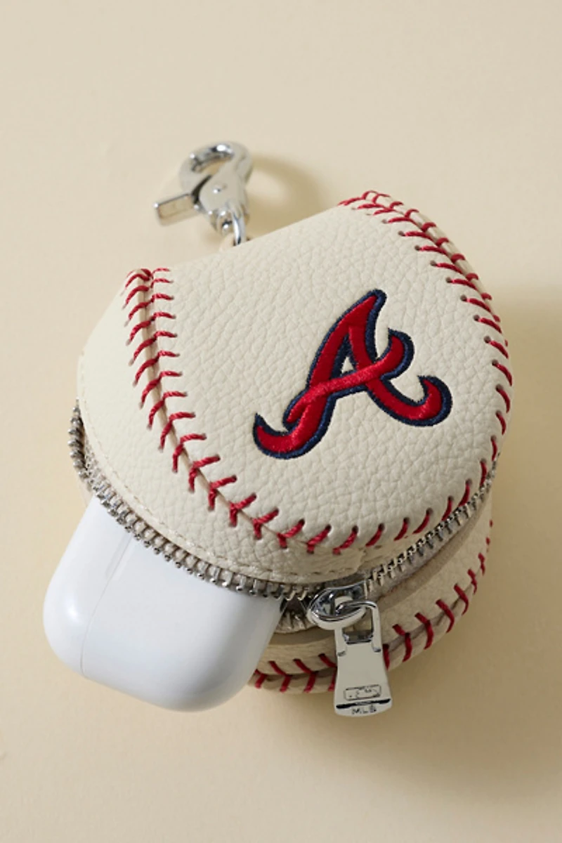 MLB Atlanta Braves Baseball Pouch Keychain