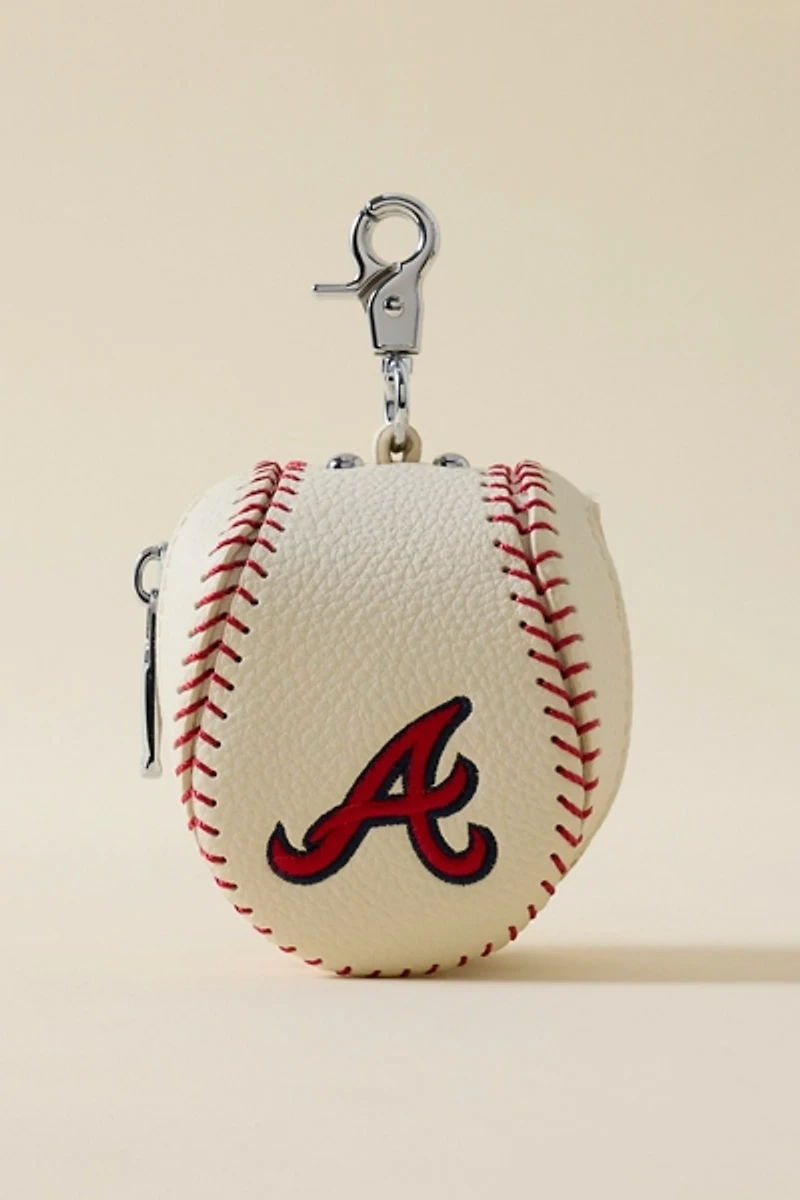 MLB Atlanta Braves Baseball Pouch Keychain