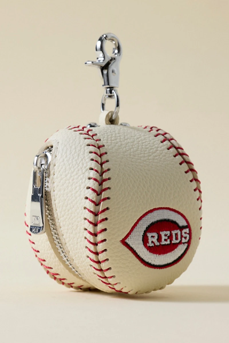MLB Cincinnati Reds Baseball Pouch Keychain