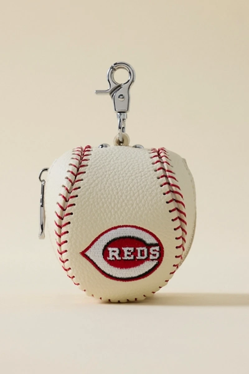 MLB Cincinnati Reds Baseball Pouch Keychain